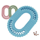 2 PCS Dog Circle Clean Teeth Fun Interactive Training Biting Toys(Light Pink)