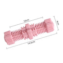Dogs Bite Toys Hexagonal Molar Rods Pet Tooth Brush(Light Pink)