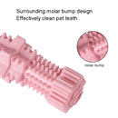 Dogs Bite Toys Hexagonal Molar Rods Pet Tooth Brush(Light Pink)