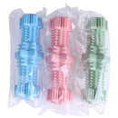 Dogs Bite Toys Hexagonal Molar Rods Pet Tooth Brush(Avocado Green)