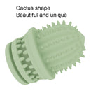 2 PCS Pet Cleaning Teeth TPR Cactus Lightweight Bite-resistant Educational Toys(Light Pink)