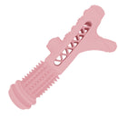 Hollow Branches Shaped Dogs Grinding and Cleaning Teeth Rod Pet Bite Resistant Toys(Light Pink)