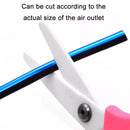 10 Packs Car Air Conditioner Vent U-shaped Electroplating Decorative Strip(Colorful)