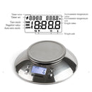 5kg/1g High Precision Kitchen Scale Roasting Electronic Scale Coffee Scale with Alarm Timer(Silver)