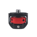 Camera Conversion Screw 1/4 Inch Adapter for DJI Pocket2 /Insta360 ONE X2(Black+Red)