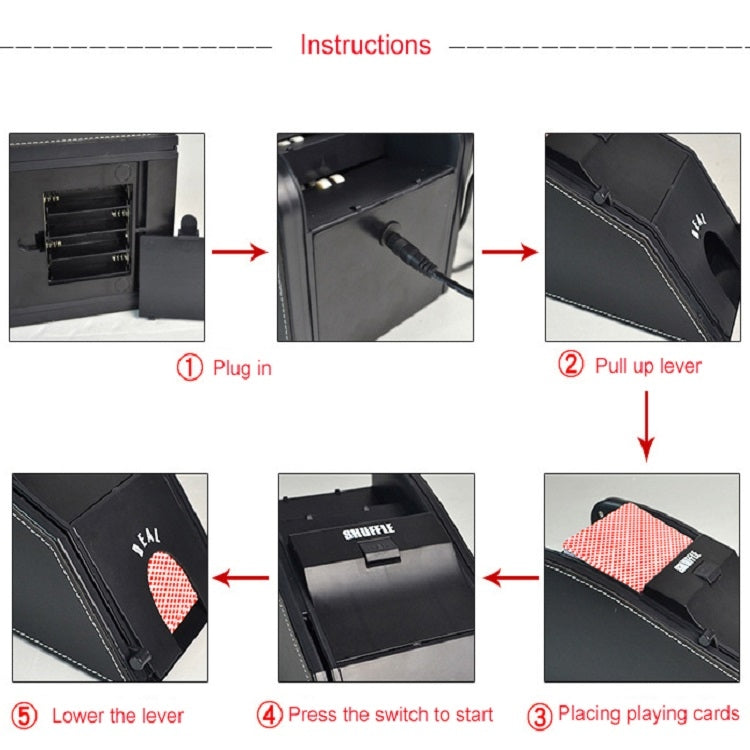 2-in-1 Automatic Shuffler Poker Card Dealer