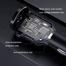2PCS JY-032 USB Digital Display Fast Charge Car Charger, Style: 3.5A + QC3.0(Android Straight Head)