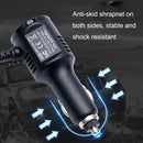 2PCS JY-032 USB Digital Display Fast Charge Car Charger, Style: 3.5A + QC3.0(Mini Straight Head)