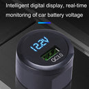 2PCS JY-032 USB Plug Digital Display Fast Charge Car Charger, Style: 3.5A + QC3.0(Android Left Bend)
