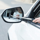 2 PCS Portable Retractable Car Defogger Rearview Mirror Wiper(Pink)