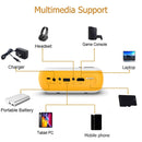 A10 480x360 Pixel Projector Support 1080P Projector ,Style: Basic Model Black (UK Plug)