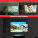 A10 480x360 Pixel Projector Support 1080P Projector ,Style: Same-screen Black(UK Plug)