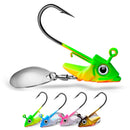 5 PCS Lead Material Fish Shape Anti-hanging Bottom Hook, Specification: 15g(Orange)
