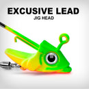 5 PCS Lead Material Fish Shape Anti-hanging Bottom Hook, Specification: 15g(Orange)