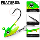 5 PCS Lead Material Fish Shape Anti-hanging Bottom Hook, Specification: 15g(Orange)