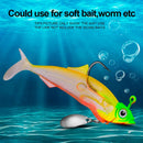 5 PCS Lead Material Fish Shape Anti-hanging Bottom Hook, Specification: 15g(Orange)