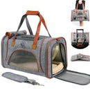LDLC QS-012 Pet Outing Portable Breathable Foldable Tote Bag(Denim Blue)