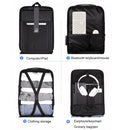 Hard Shell Backpack Alloy Frame Anti-Theft Computer Bag For Men, Color: 8001-J Black