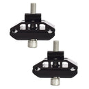 2 PCS FMFXTR Bicycle Saddle Clamp Code Screw Connector(Double Rail Black)