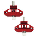 2 PCS FMFXTR Bicycle Saddle Clamp Code Screw Connector(Double Rail Red)