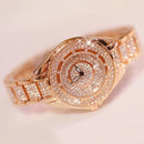 BS Bee Sister FA0917L Niche Full Diamond Ladies Watch(Rose Gold)