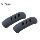 5 Pair Silicone Pot Handle Insulation Cover Iron Pot Handle Cover(Simple Gray)