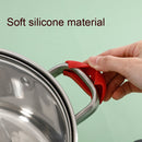 5 Pair Silicone Pot Handle Insulation Cover Iron Pot Handle Cover(Simple Gray)