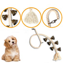 Dog Doorbell Dog Trainer Hanging Rope Funny Cat Toy,Style: Braided Open Mouth Bell - Bronze