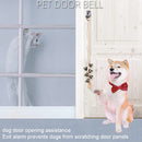 Dog Doorbell Dog Trainer Hanging Rope Funny Cat Toy,Style: Braided Cross Bell - Silver