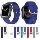 Silicone Solid Color Watch Band For Apple Watch Series 7 41mm(Deep Gray)
