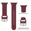 Silicone Solid Color Watch Band For Apple Watch Series 7 41mm(White)