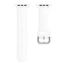 Silicone Solid Color Watch Band For Apple Watch Series 7 45mm(White)