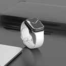 Silicone Solid Color Watch Band For Apple Watch Series 7 45mm(White)