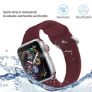 Silicone Solid Color Watch Band For Apple Watch Series 7 45mm(White)