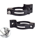 FMFXTR Bike Front Derailleur Clamp Straight Lock Turn to Clamp Converting Seat(Black 31.8mm)