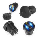 12-24V Car Motorcycle QC3.0+PD Flash Charging Mobile Phone Charger(Black)