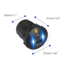 12-24V Car Motorcycle QC3.0+PD Flash Charging Mobile Phone Charger(Black)
