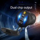 12-24V Car Motorcycle QC3.0+PD Flash Charging Mobile Phone Charger(Black)