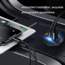 12-24V Car Motorcycle QC3.0+PD Flash Charging Mobile Phone Charger(Black)