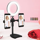 A1 Phone Live Bracket with LED Ring Fill Light, Spec: Dual-camera