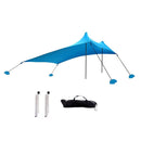 Outdoor Beach Lycra Canopy Camping Tent Sunshade Fishing Tent, Size: 210x200x150cm(Blue)
