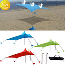 Outdoor Beach Lycra Canopy Camping Tent Sunshade Fishing Tent, Size: 210x200x150cm(Blue)