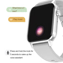 HD6 1.69 inch Multifunctional Heart Rate Monitoring Smart Watch(Black)