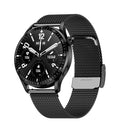 HD2 1.32 Inch Heart Rate Detection Smart Watch(Black + Steel)
