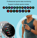 HD2 1.32 Inch Heart Rate Detection Smart Watch(Black + Leather)