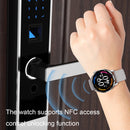 HD2 1.32 Inch Heart Rate Detection Smart Watch(Black + Leather)
