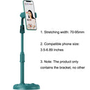 2 PCS Mobile Phone Live Bracket Computer Desktop Online Class Telescopic Overhead Frame(Snow White)
