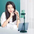 2 PCS Mobile Phone Live Bracket Computer Desktop Online Class Telescopic Overhead Frame(Cherry Blossom Pink)