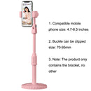 2 PCS Multifunctional Live Telescopic Mobile Phone Desktop Bracket(Cherry Blossom Pink)