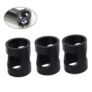 3 PCS FMFXTR Bicycle Handlebar Diameter 25.4mm to 31.8mm Reducing Sleeve(Black)